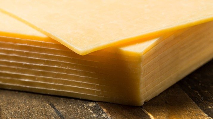 Slices of American cheese