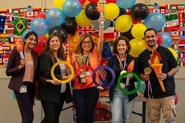 Division of Radiation Oncology team building event: Olympics 2024.